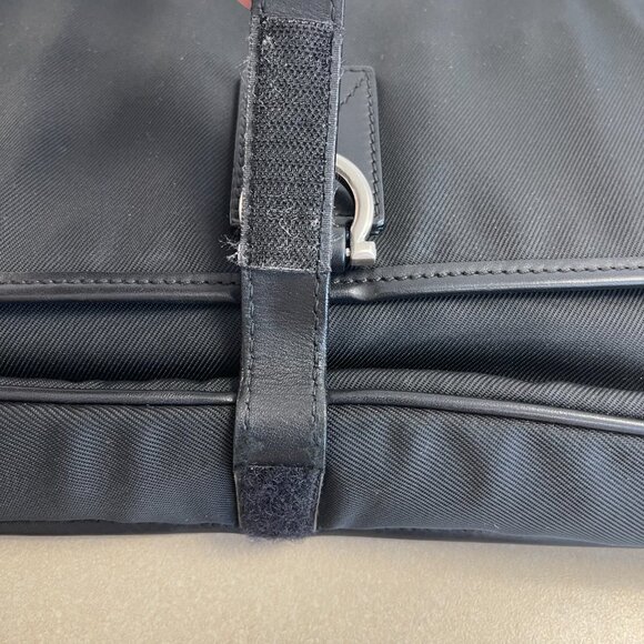 Salvatore Ferragamo Black Nylon Clutch Bag w/ Wristlet Strap - Preowned - Picture 9 of 14